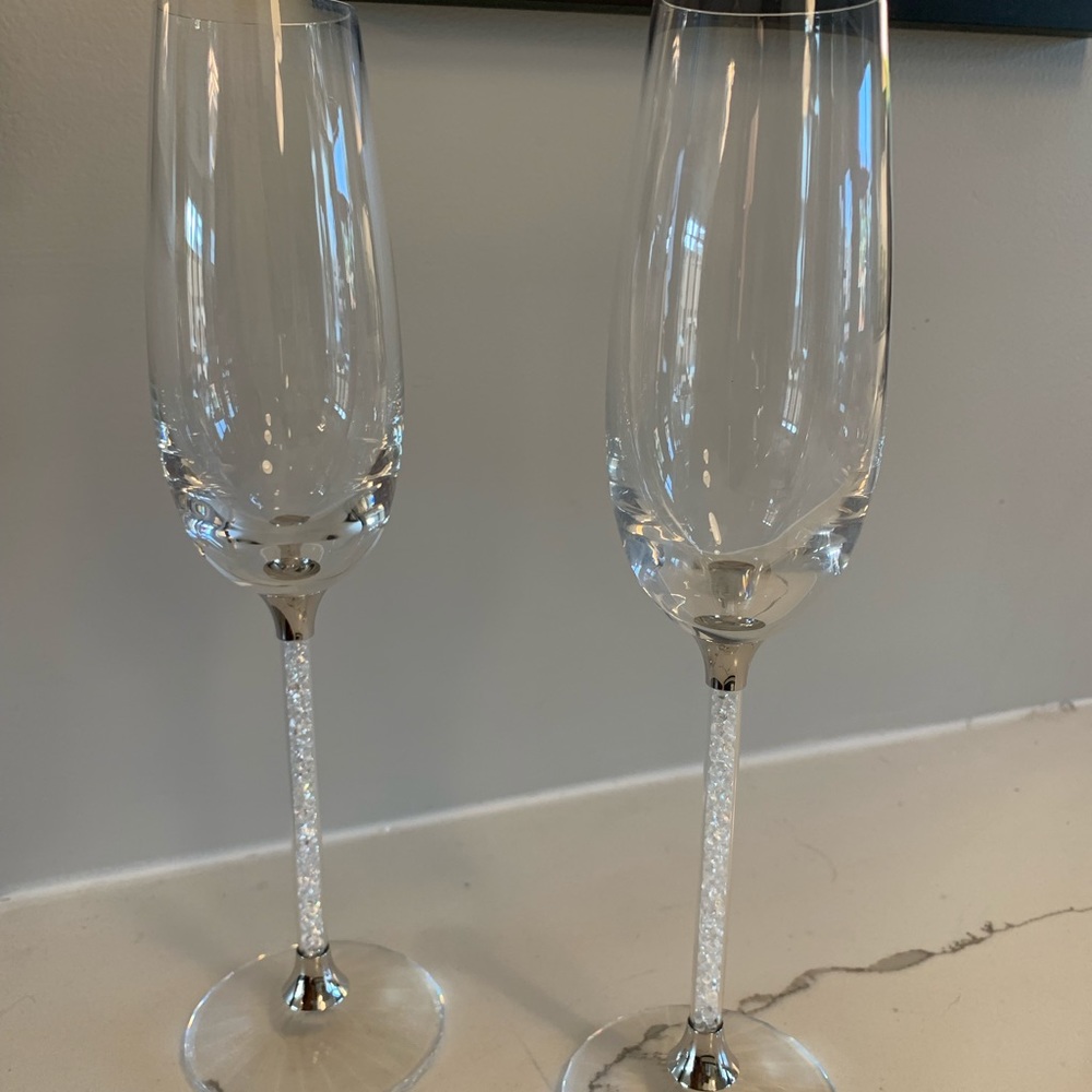 Swarovski Champagne Toasting Flutes